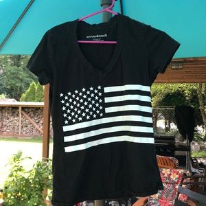 American flag v neck